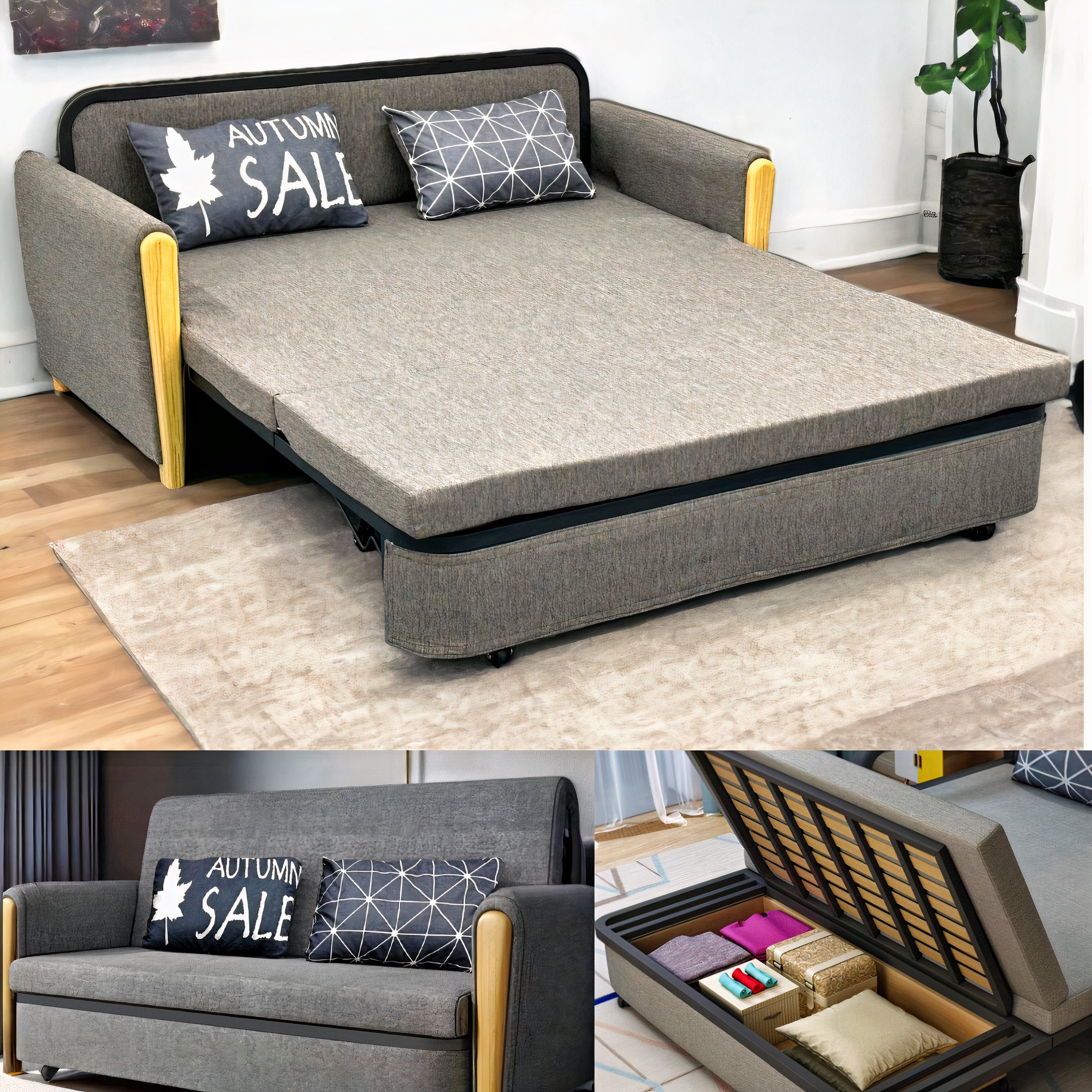 Unicorn Furniture Sofa Bed Modern Reclining Foldable Bed Pull Out Sofa