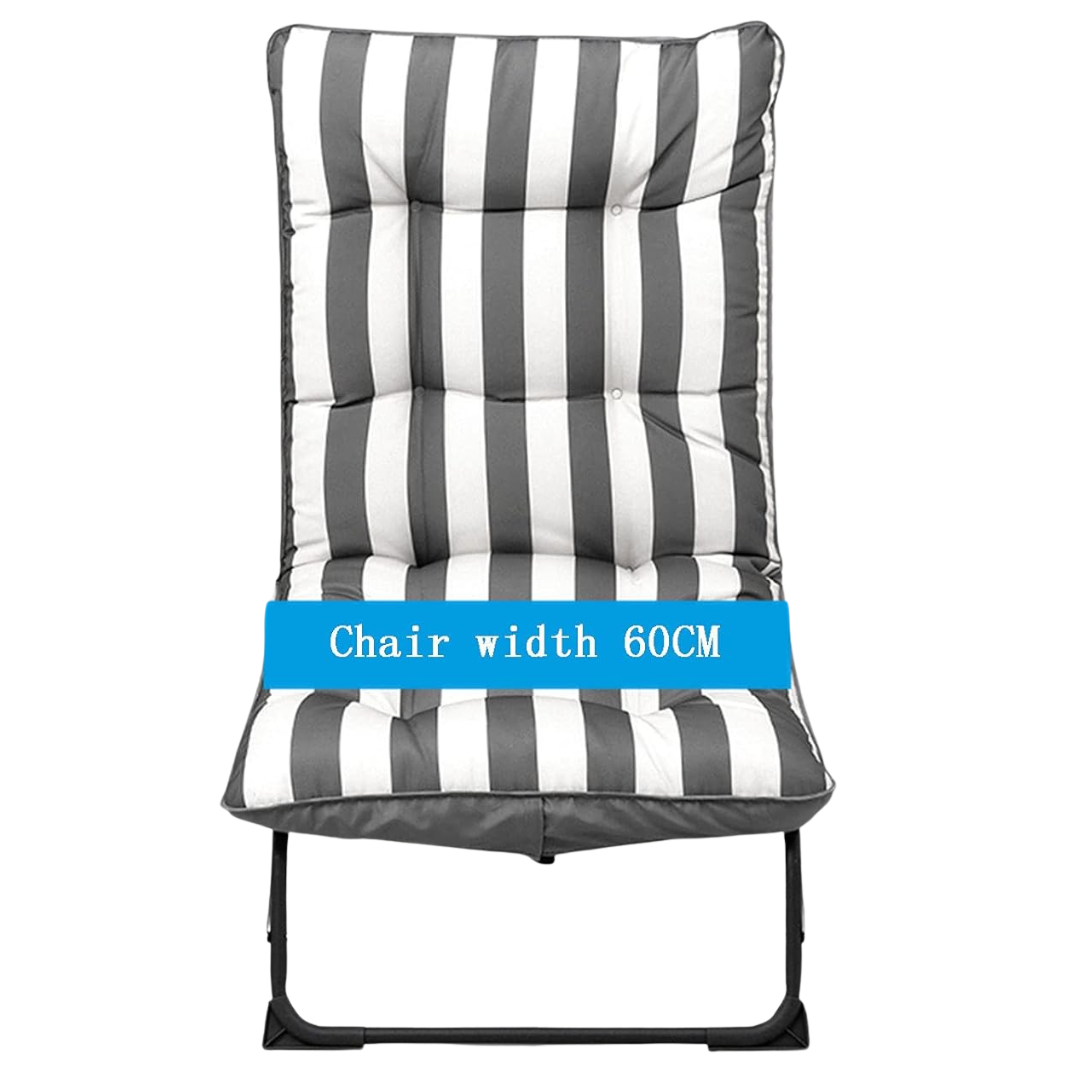 Unicorn Furniture Padded Reclining Lounger Garden Chair Adjustable Chaise Patio Pool Sunlounger