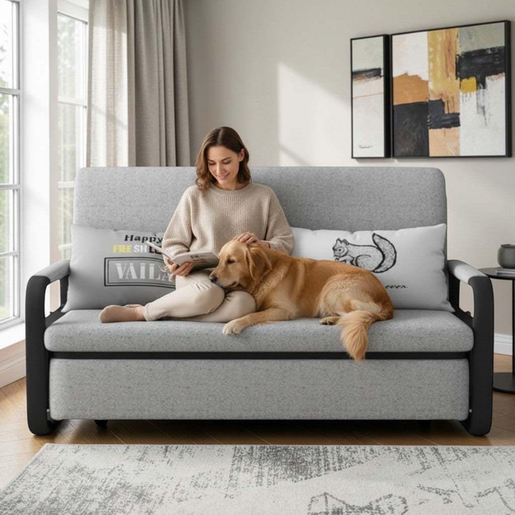 UNICORN FURNITURE Double Sofa Bed with Storage (158cm)