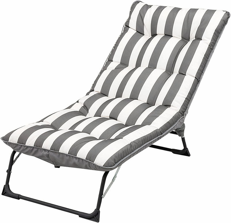 Unicorn Furniture Padded Reclining Lounger Garden Chair Adjustable Chaise Patio Pool Sunlounger