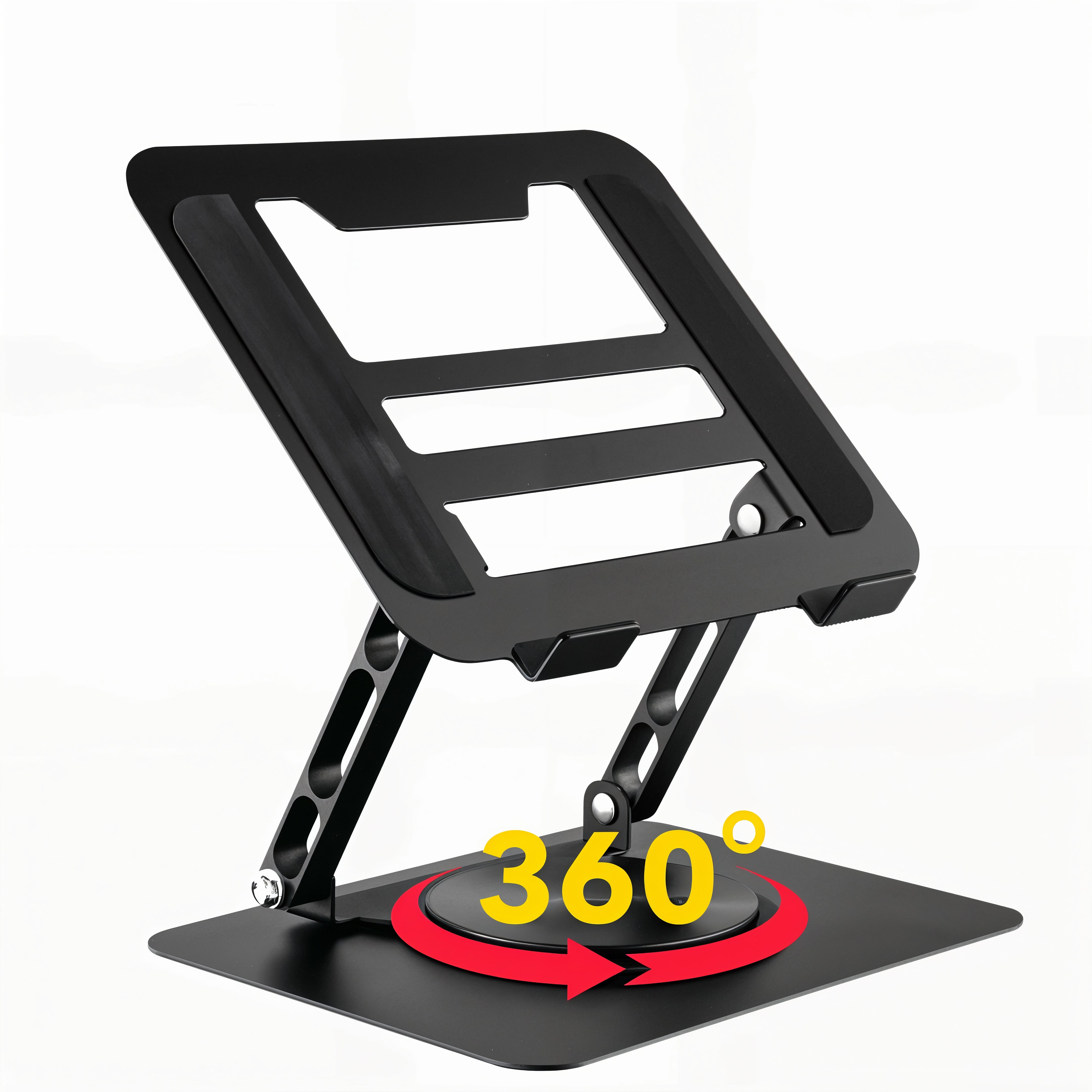 Tablet Desk Riser 360° Adjustable Foldable Laptop Tablet Stand Riser Bracket Holder for