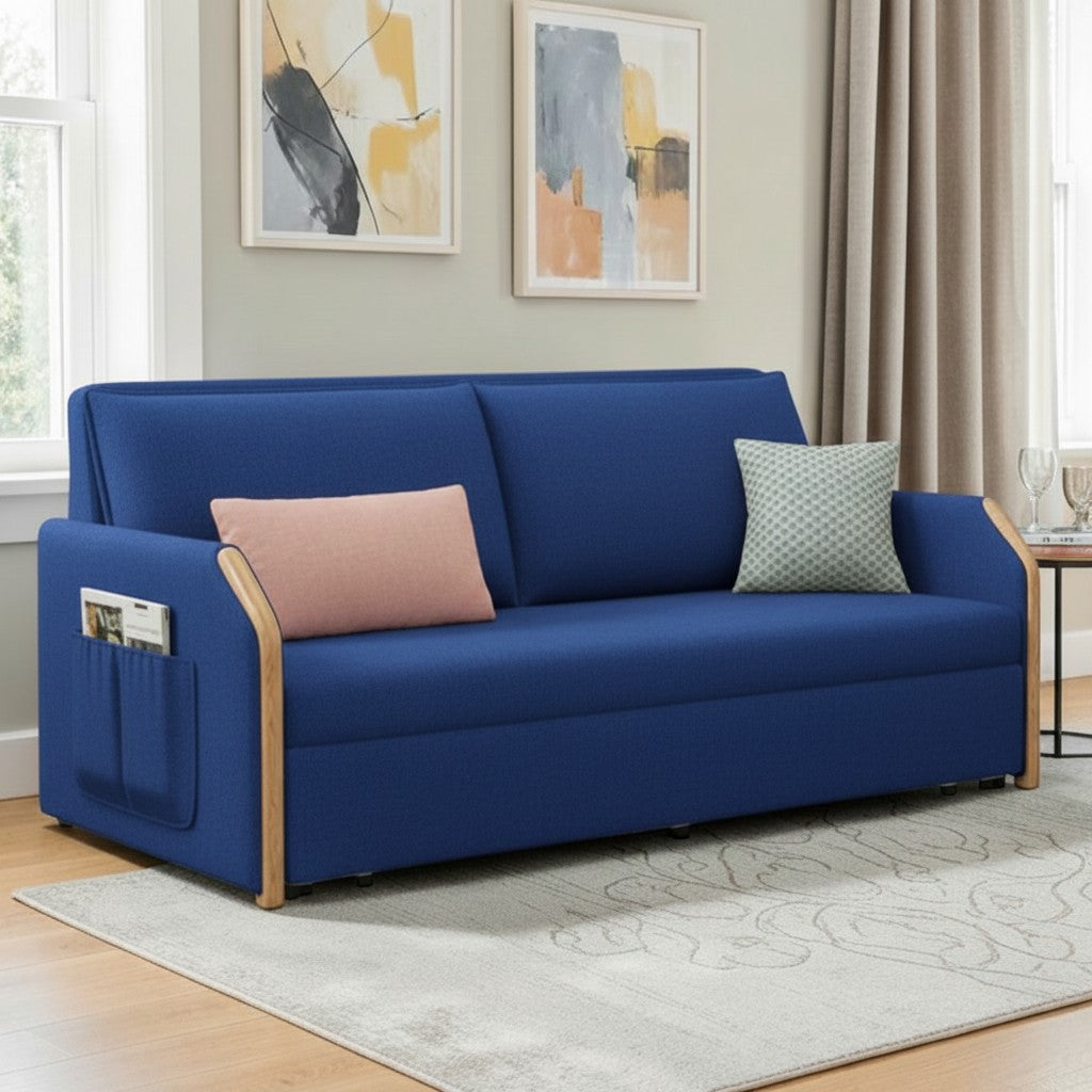 UNICORN FURNITURE Convertible Sofa Bed with Storage, King Size Pull Ou