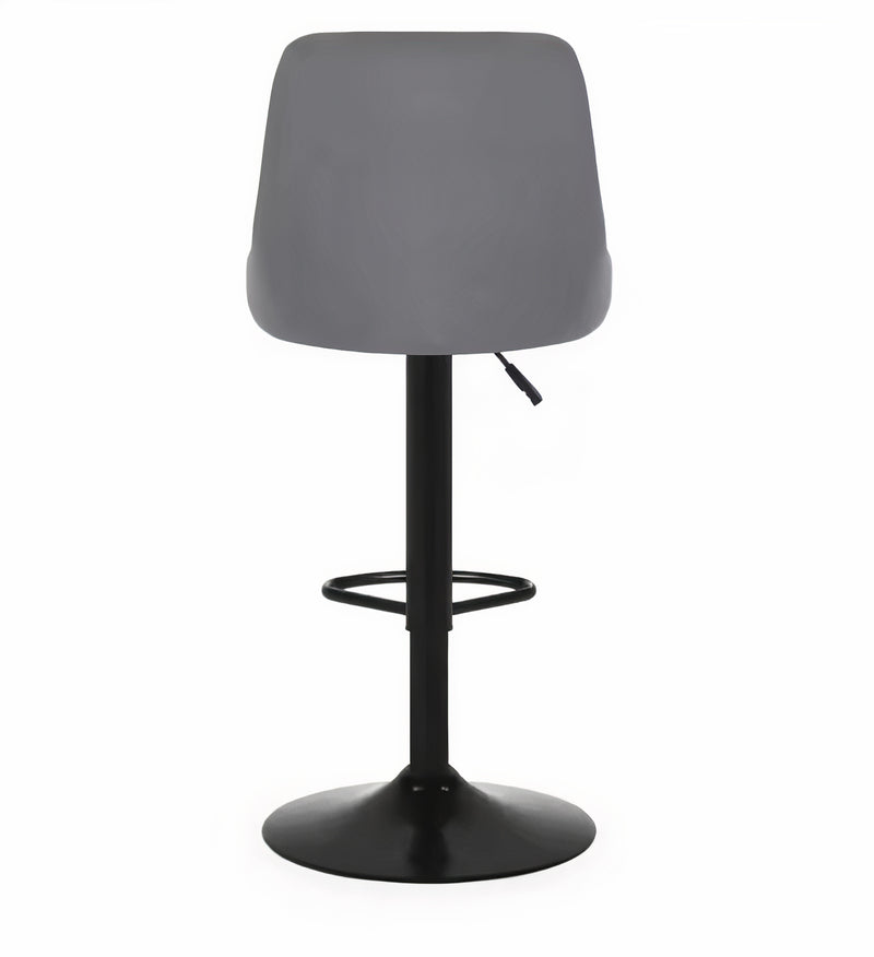 Grey Velvet Barstool Breakfast Swivel Bar Stool Chair for Kitchen, Pubs, Cafes