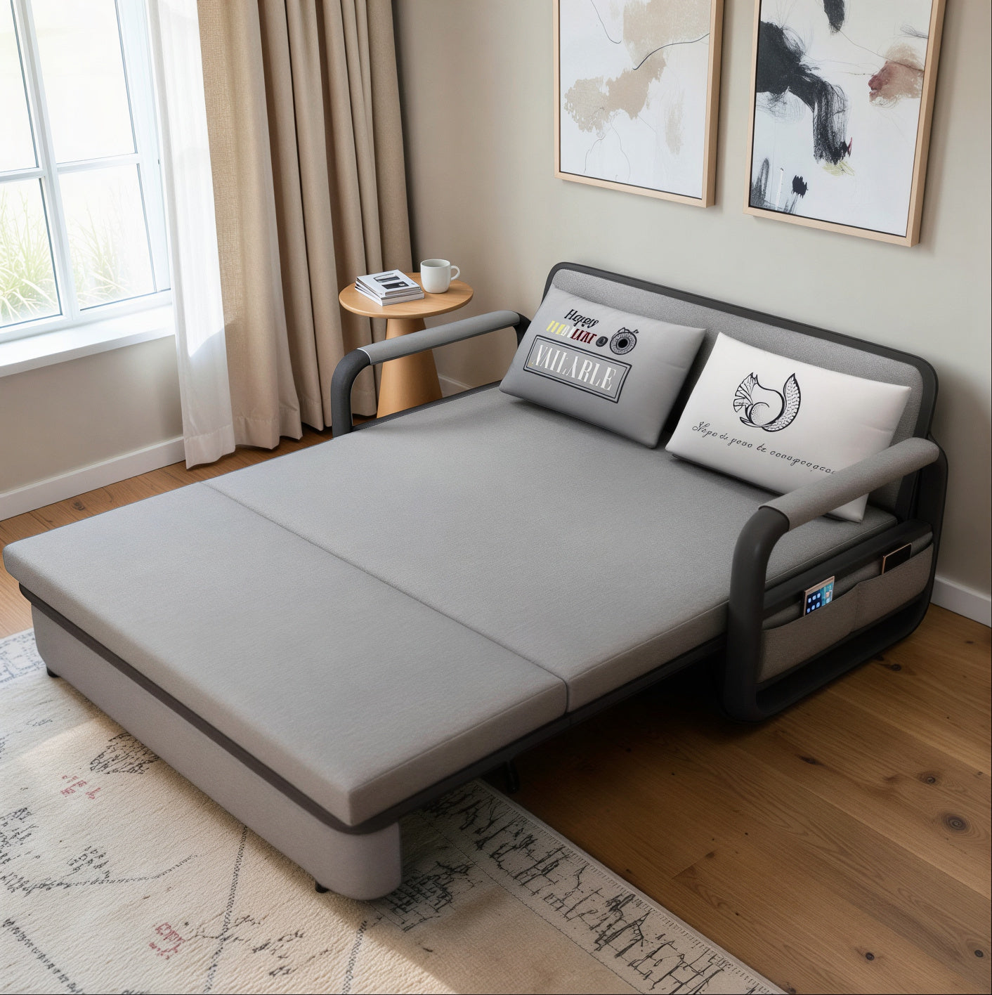 UNICORN FURNITURE Double Sofa Bed with Storage (158cm)