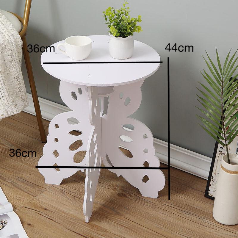 Butterfly Side Table Butterfly Designed Coffee Table White Accent Table Minimalist Butterfly End Table