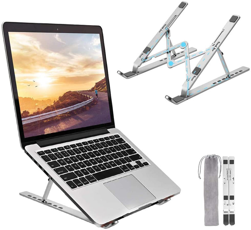 Adjustable Ergonomic Laptop Riser Foldable Portable Laptop Tablet Notebook Stand