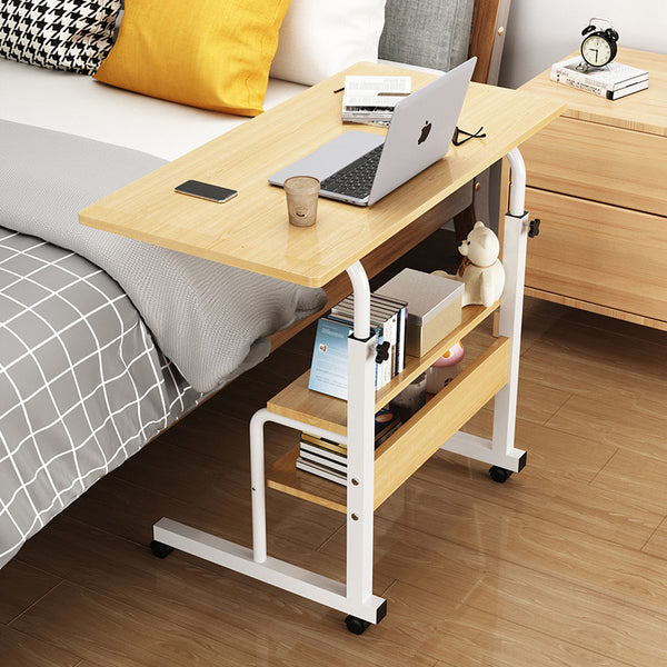 Bedside Desk Bedroom Desk Laptop Desk Tray Portable Computer Desk Height Adjustable 58-85cm Mobile Desk Laptop Workstation