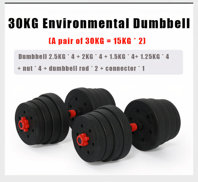 SUREPEFY 30KG Dumbbell Set Barbell Set