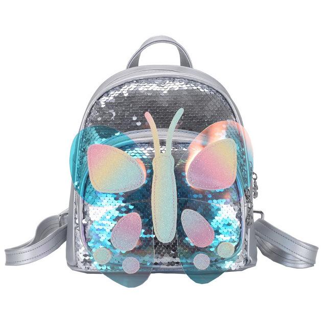 2021 Unicorn Butterfly 3D Kids Backpack with Reversible Sequins. Spacious bag for kids, brilliant rucksack for Children School Bag, Nursery Or Preschool Bag, Kids Toddlers Travel Bag in lovely colors.