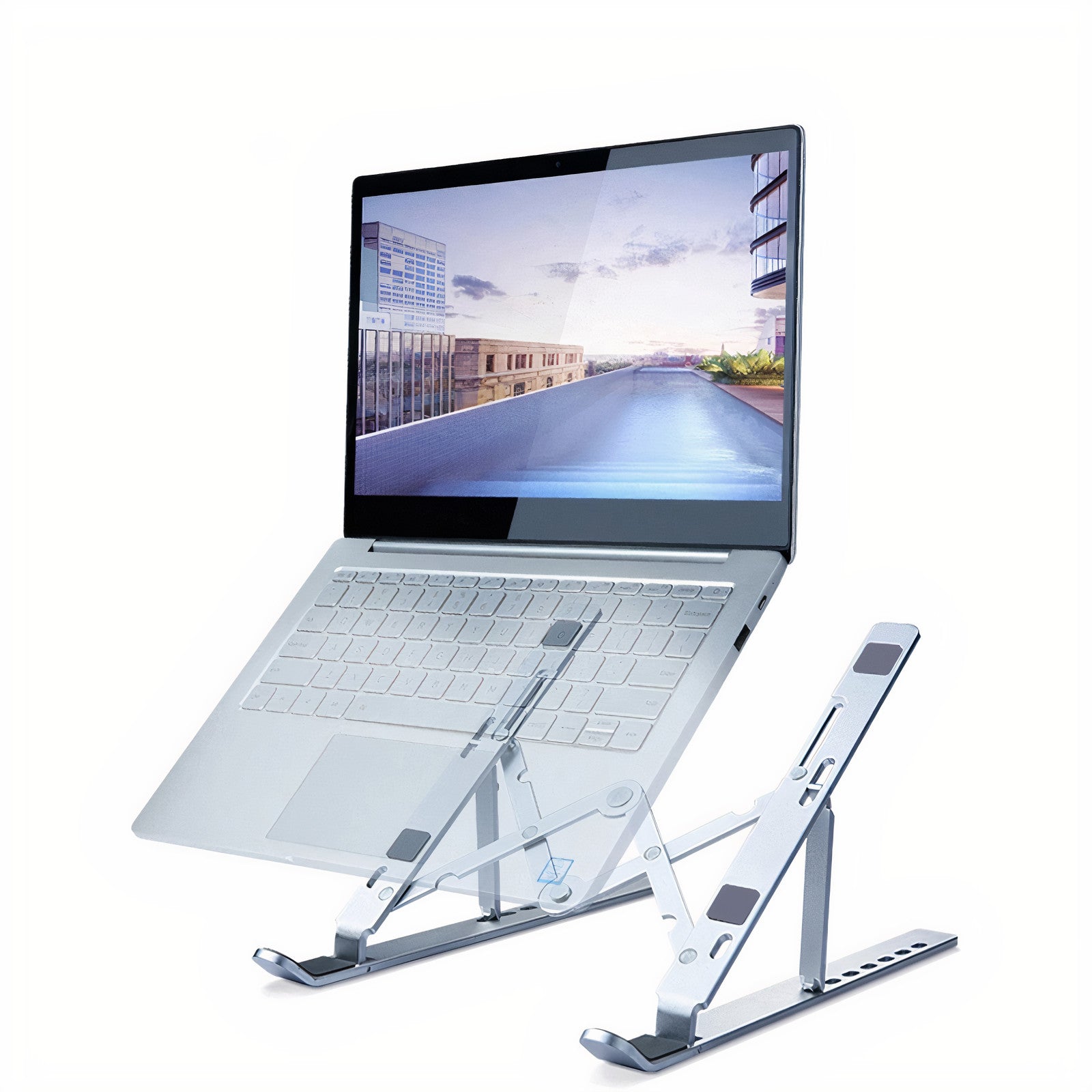 Adjustable Ergonomic Laptop Riser Foldable Portable Laptop Tablet Note