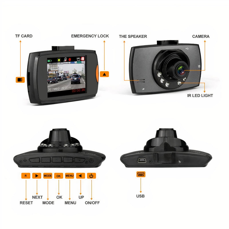 Dash Camera 1080P FHD Car DVR with Night Vision